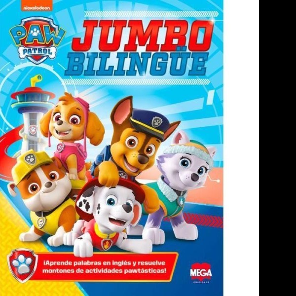 LIBRO P COLOREAR JUMBO ACTIV. BILINGUE PAW PATROL 5521 C.38